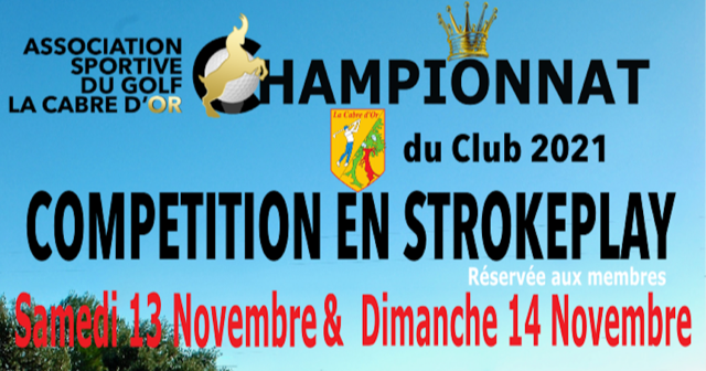 Championnat du Club – Strokeplay – Résultats