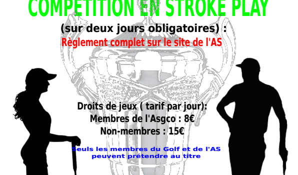 ASGCO – CHAMPIONNAT DU CLUB 2026